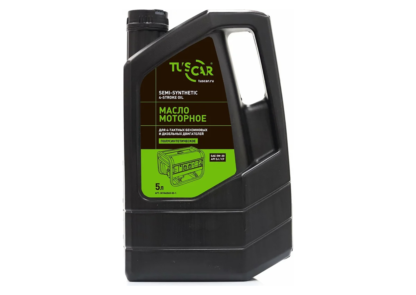 Моторное масло TUSCAR 301042045-50-1 SAE 5W-30 API SJ/CF, 5 л