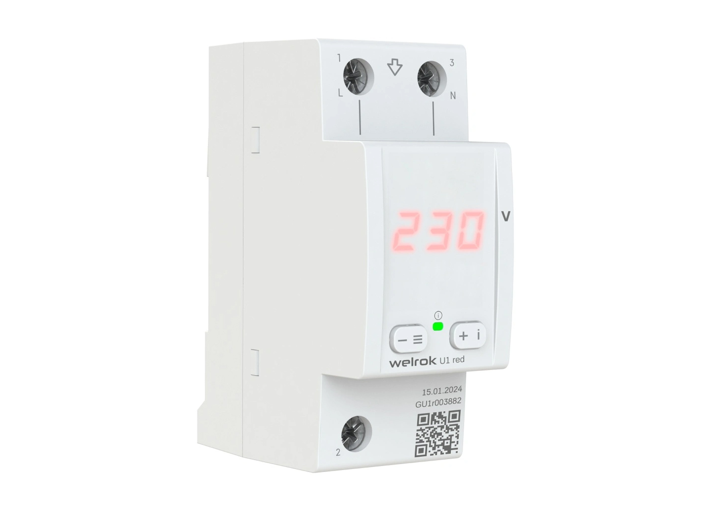 Вольтметр цифровой Welrok U1 red 36 мм 100–420 В TrueRMS Вольтметр цифровой Welrok U1 red 36 мм 100–420 В TrueRMS — изображение 6