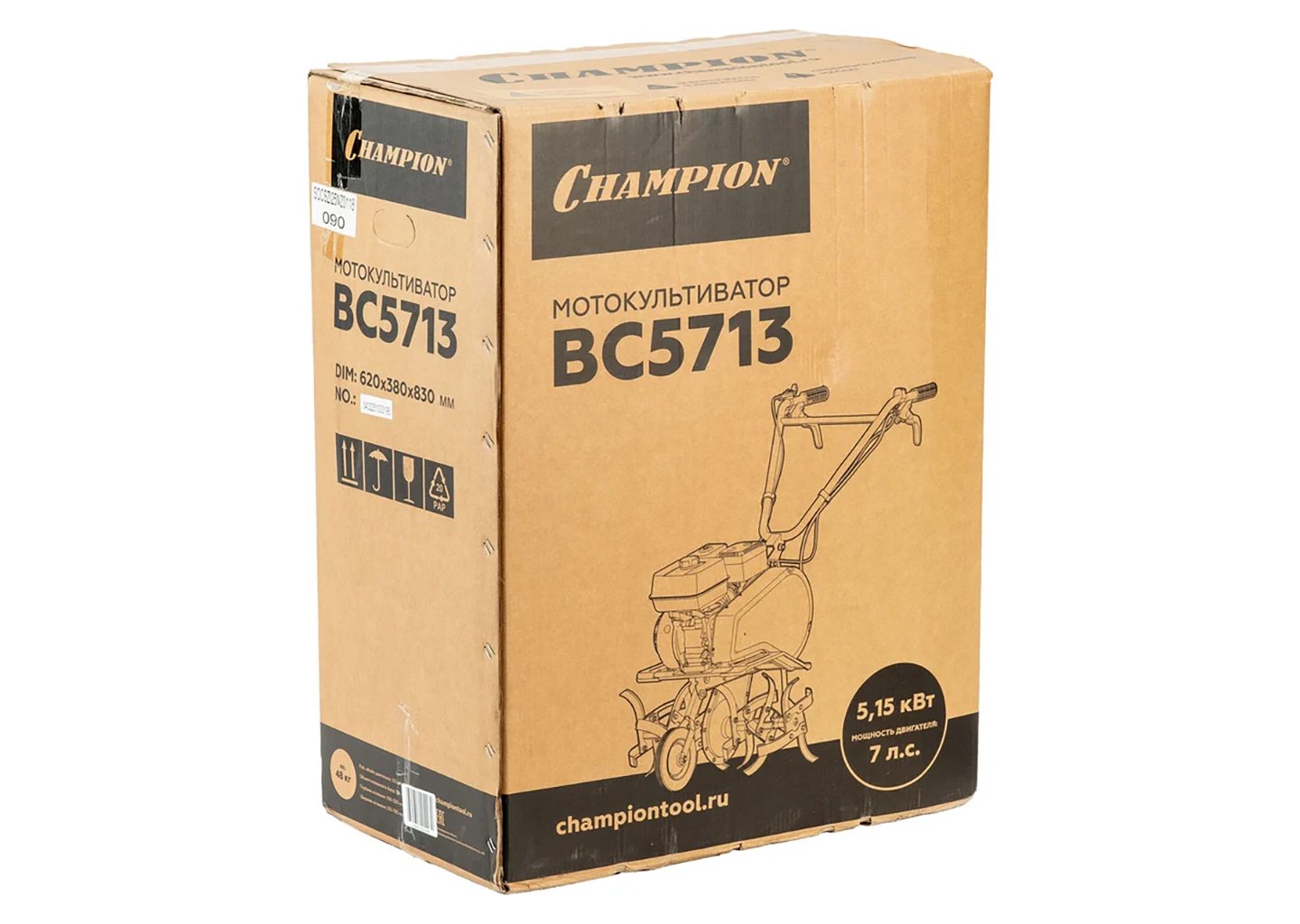 Мотокультиватор бензиновый Champion BC5713, 7 л.с., ширина обработки 535–785 мм, реверс Мотокультиватор бензиновый Champion BC5713, 7 л.с., ширина обработки 535–785 мм, реверс — изображение 23