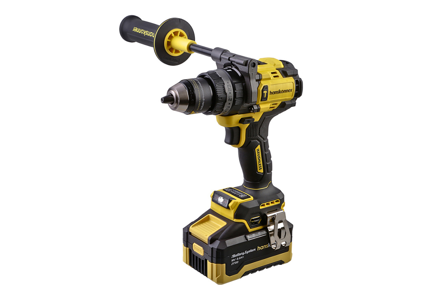 Аккумуляторная ударная дрель-шуруповерт Hanskonner HCD2440R 18 В 130 Нм