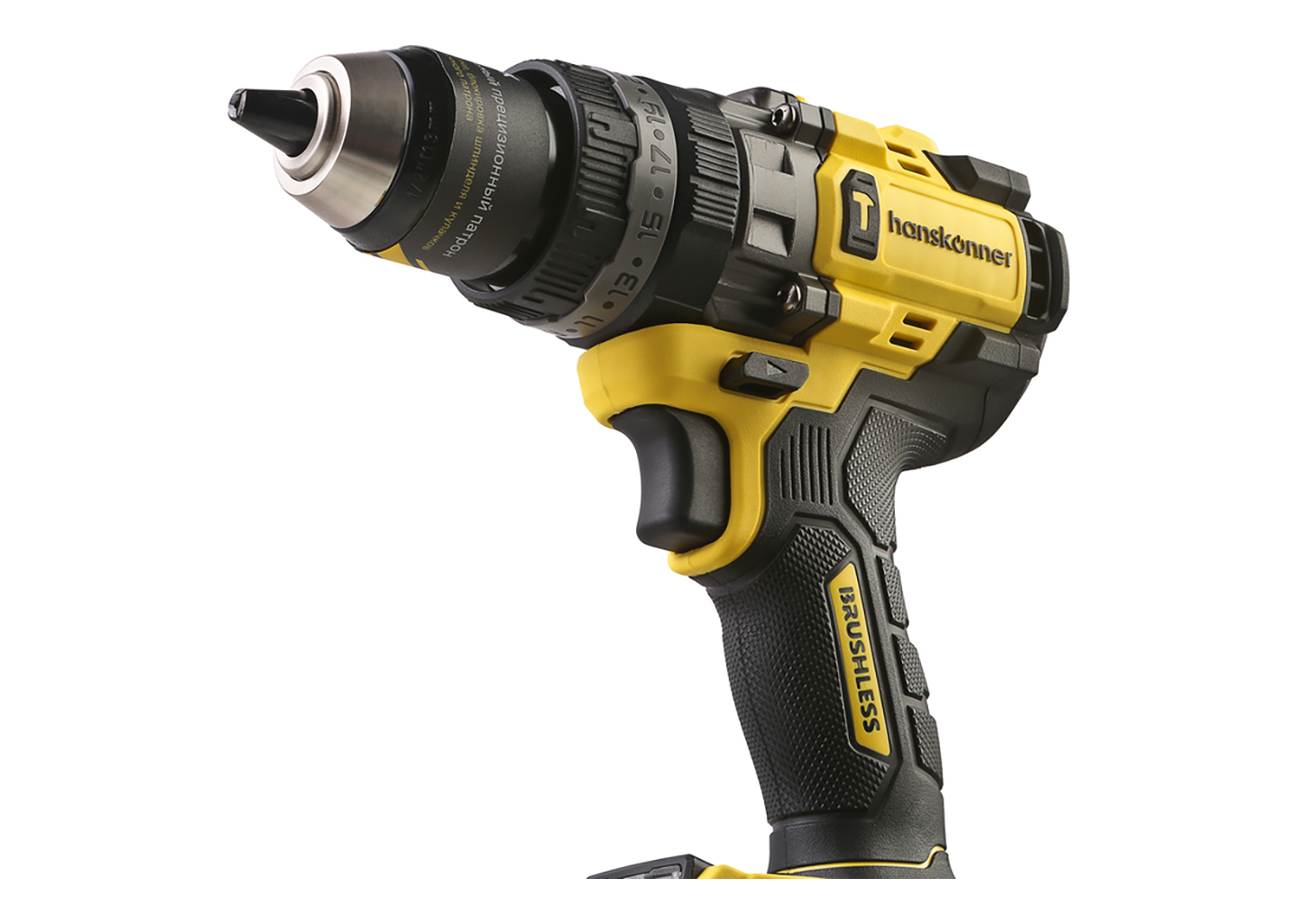 Аккумуляторная ударная дрель-шуруповерт Hanskonner HCD2440R 18 В, 130 Нм, 1×6 Ач, Brushless, TurboMode/ImpulseMode Аккумуляторная ударная дрель-шуруповерт Hanskonner HCD2440R 18 В, 130 Нм, 1×6 Ач, Brushless, TurboMode/ImpulseMode — изображение 11