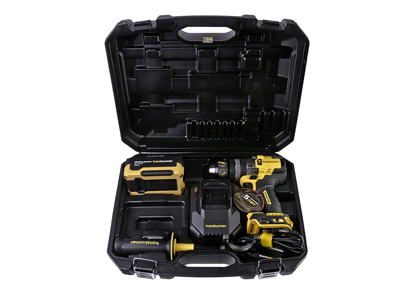 Аккумуляторная ударная дрель-шуруповерт Hanskonner HCD2440R 18 В, 130 Нм, 1×6 Ач, Brushless, TurboMode/ImpulseMode Аккумуляторная ударная дрель-шуруповерт Hanskonner HCD2440R 18 В, 130 Нм, 1×6 Ач, Brushless, TurboMode/ImpulseMode — изображение 10