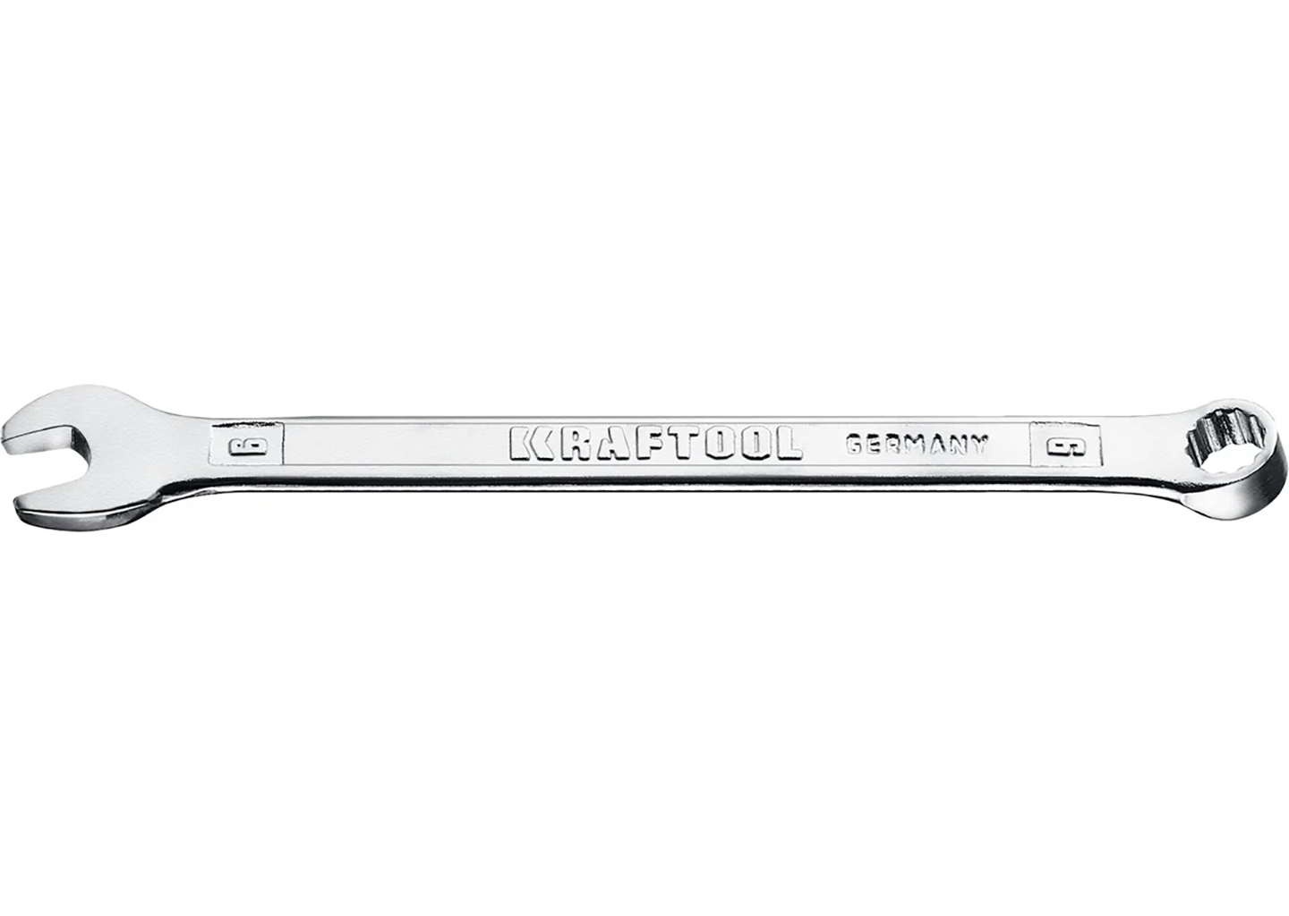 Комбинированный рожково-накидной гаечный ключ KRAFTOOL 27079-06, 6 мм, Cr-V, хромированный Комбинированный рожково-накидной гаечный ключ KRAFTOOL 27079-06, 6 мм, Cr-V, хромированный — изображение 3