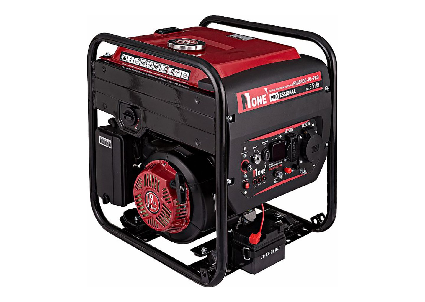 Генератор бензиновый инверторный NUMBER ONE NIG 6500-IO-PRO 5,5 кВт 220 В с электростартером Генератор бензиновый инверторный NUMBER ONE NIG 6500-IO-PRO 5,5 кВт 220 В с электростартером — изображение 2
