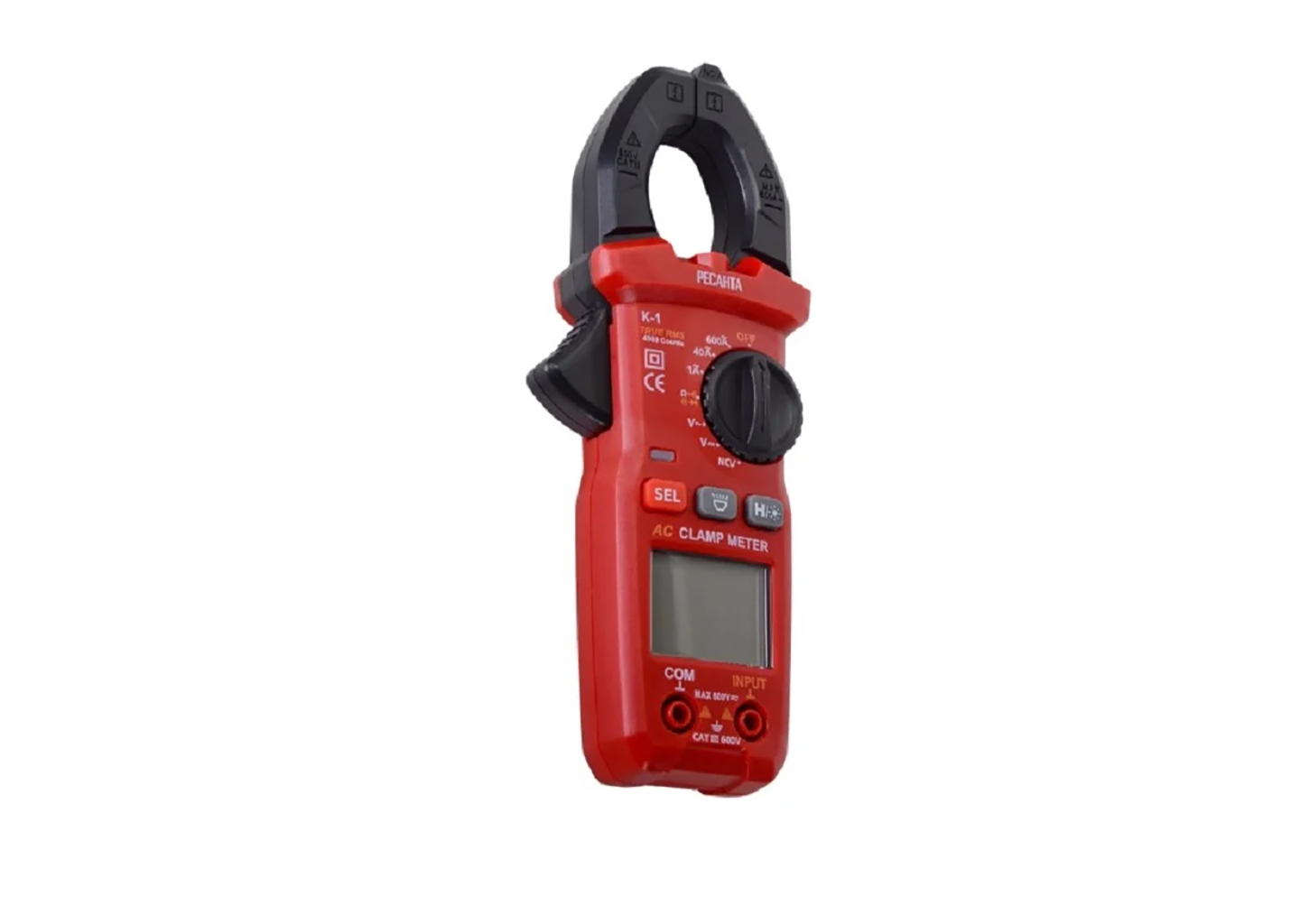 Токовые клещи Ресанта К-1 True RMS 600 А с NCV