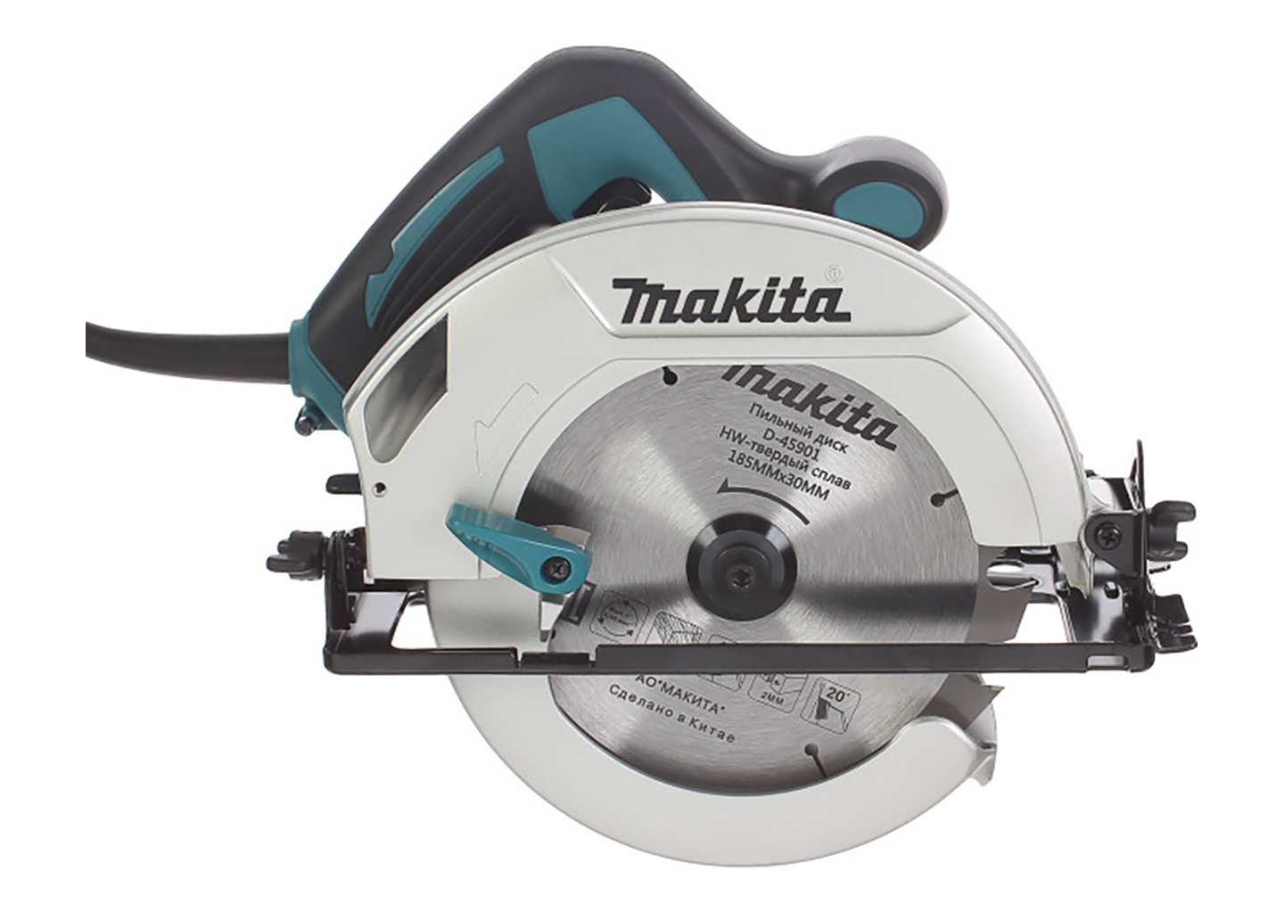 Пила дисковая (циркулярная) Makita HS7000, 1200 Вт, диск 185 мм, глубина пропила 65 мм Пила дисковая (циркулярная) Makita HS7000, 1200 Вт, диск 185 мм, глубина пропила 65 мм — изображение 5